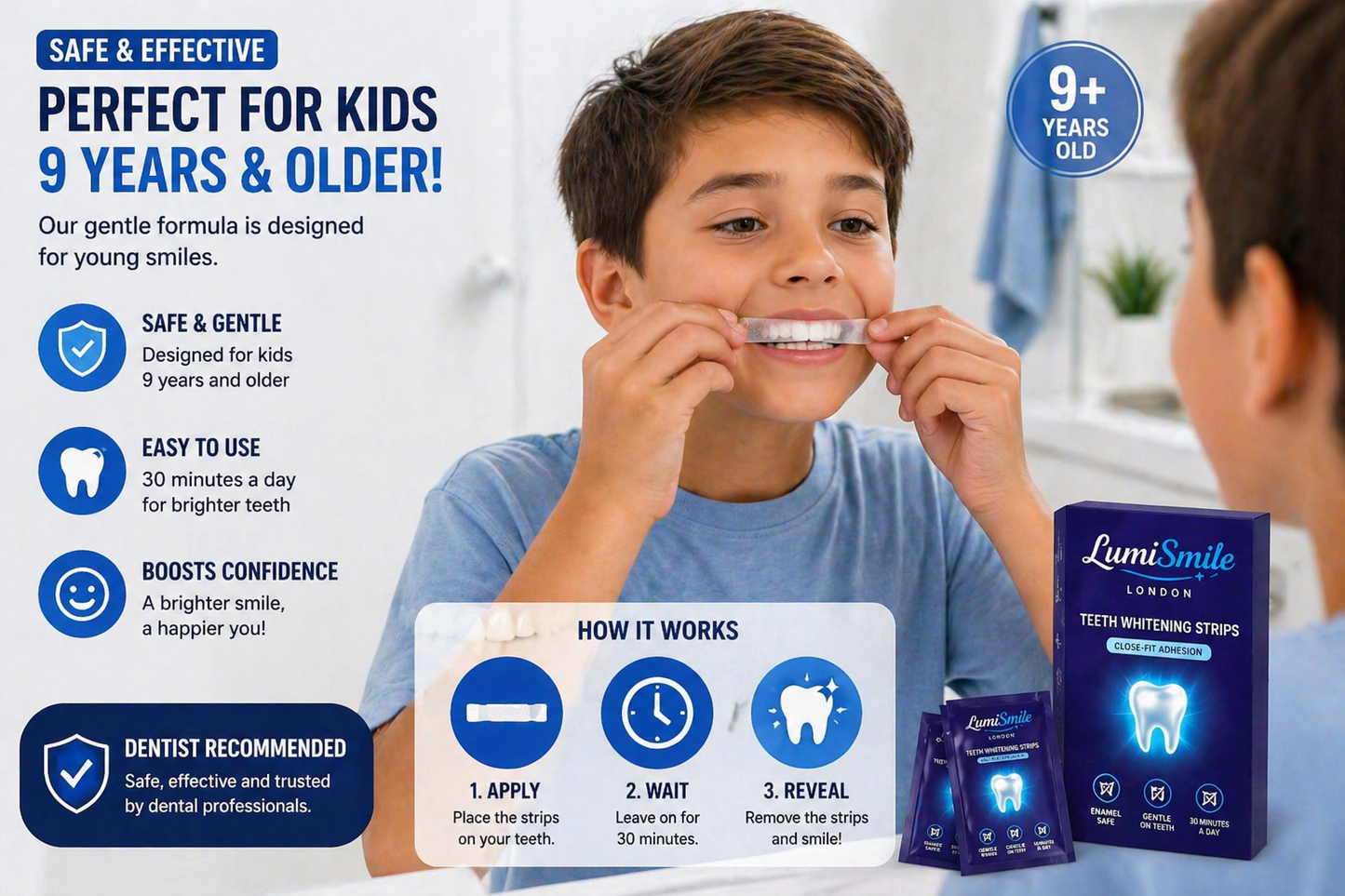 LumiSmile™ Teeth Whitening Strips – Professional Results at Home